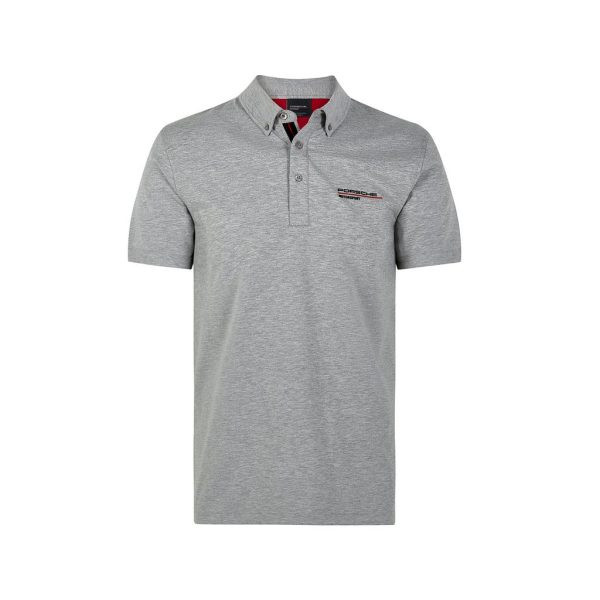 304491015150220_PORSCHE_FW_MENS_POLO_pike_gray_grey_Westcoast_motorsport_front